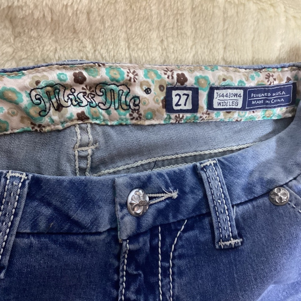 MISS ME WIDE LEG WOMEN’S JEANS - Picture 3 of 15